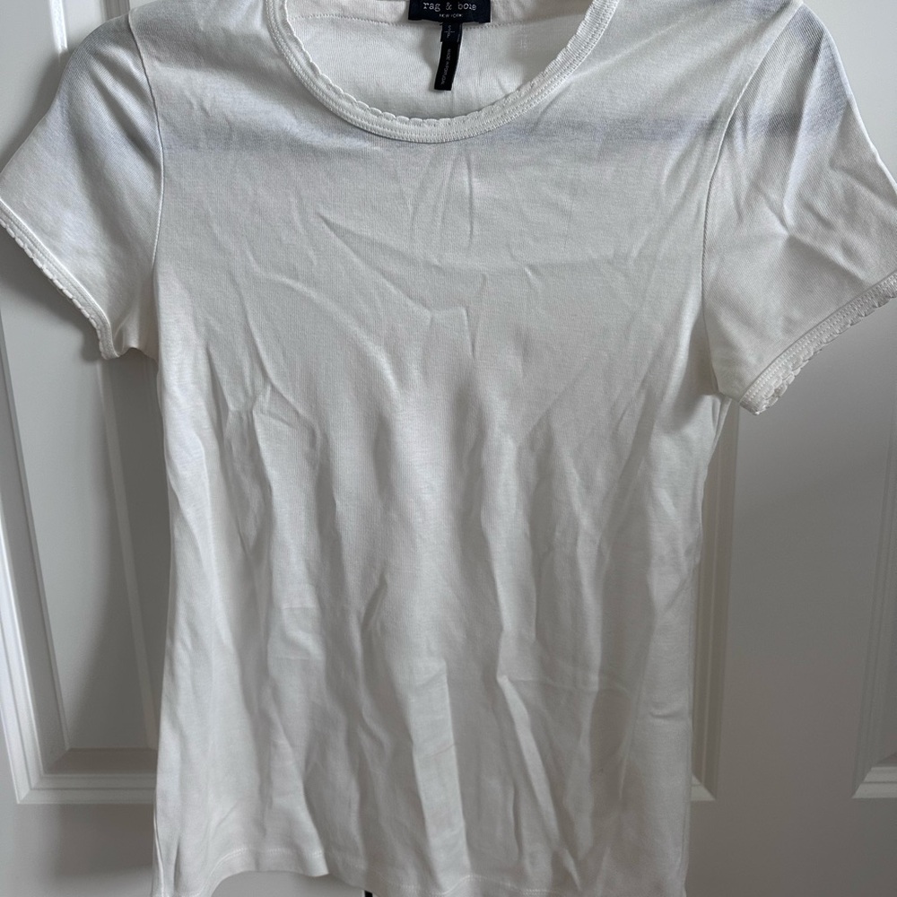 Rag & Bone Classic White Short Sleeve Tee